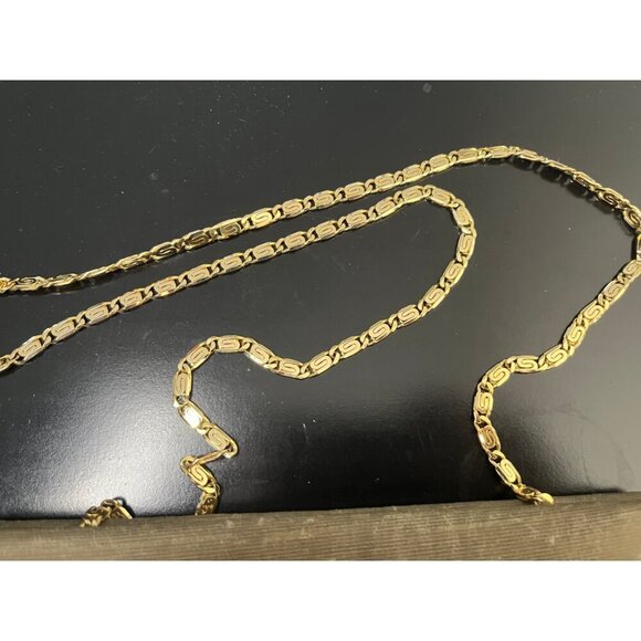 GIORGIO ARMANI OLIVE GOLD CHAIN EVENING ENVELOPE BAG - Picture 6 of 13